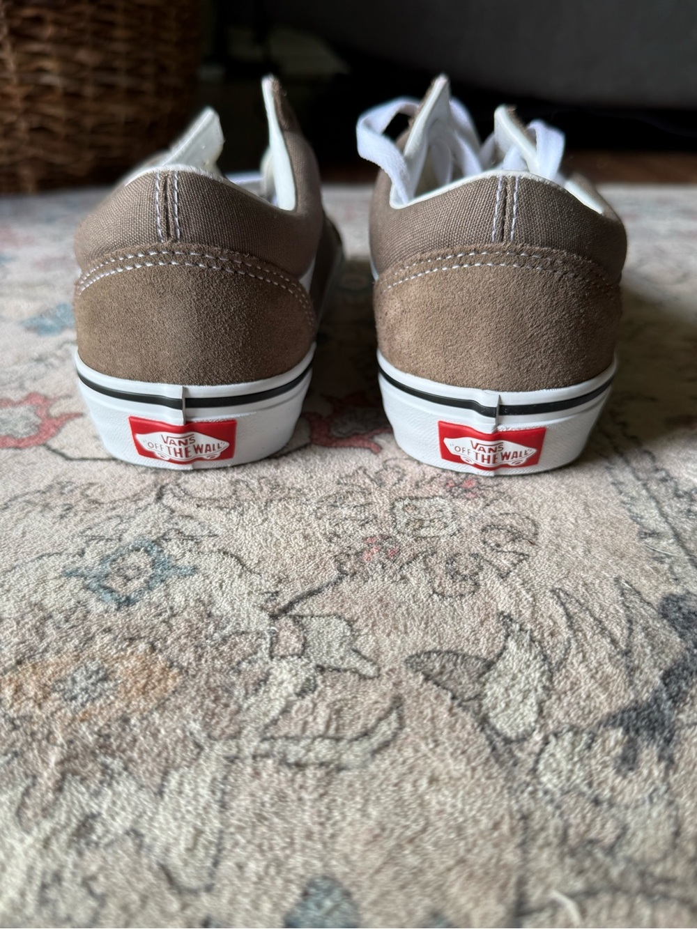 Vans Old Skool Woman's Low Top Sneakers - Brown/White - Picture 2 of 5